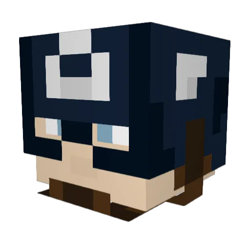 Scautura Minecraft avatar head, 3D render