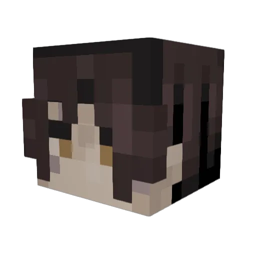 Scavalius Minecraft avatar head, 3D render