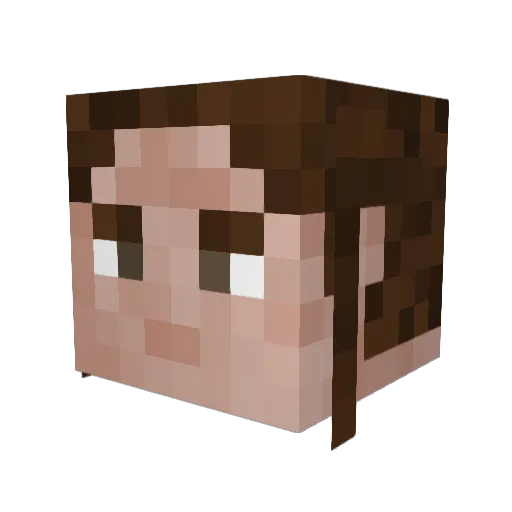 ScavengerRey Minecraft avatar head, 3D render