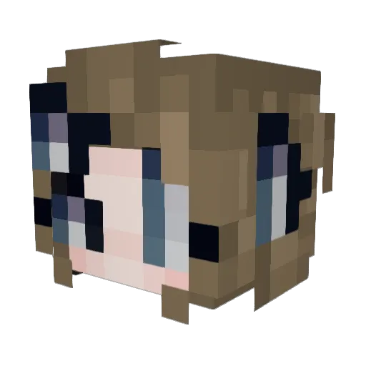 Scazra Minecraft avatar head, 3D render