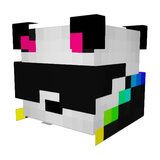 Sccei Minecraft avatar head, 3D render