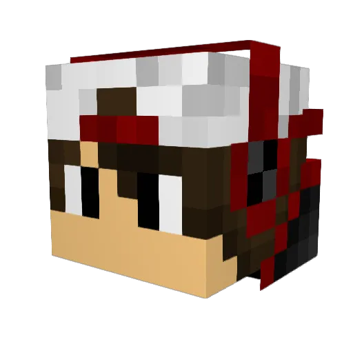 Sccoty Minecraft avatar head, 3D render