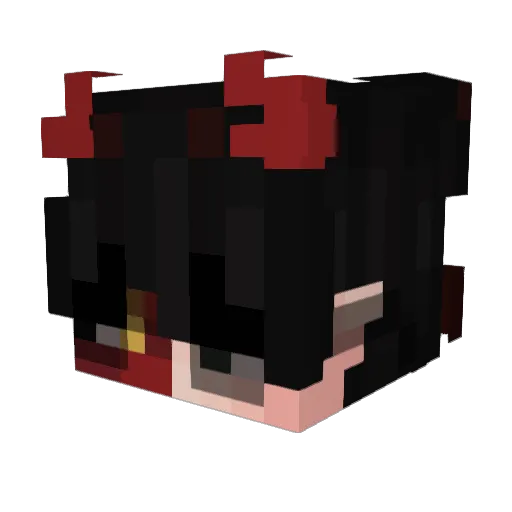 Scculy Minecraft avatar head, 3D render
