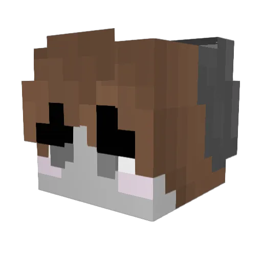 Sceanix Minecraft avatar head, 3D render