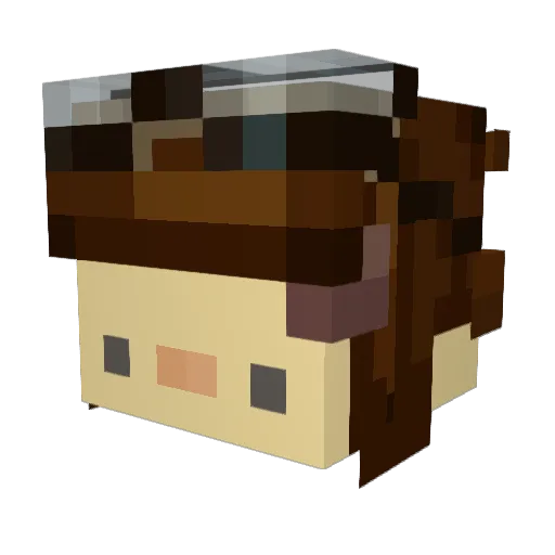 Scempy74 Minecraft avatar head, 3D render
