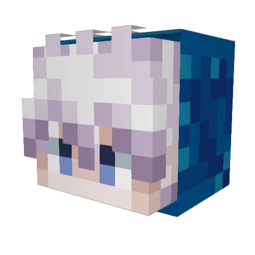 ScenaTiix Minecraft avatar head, 3D render