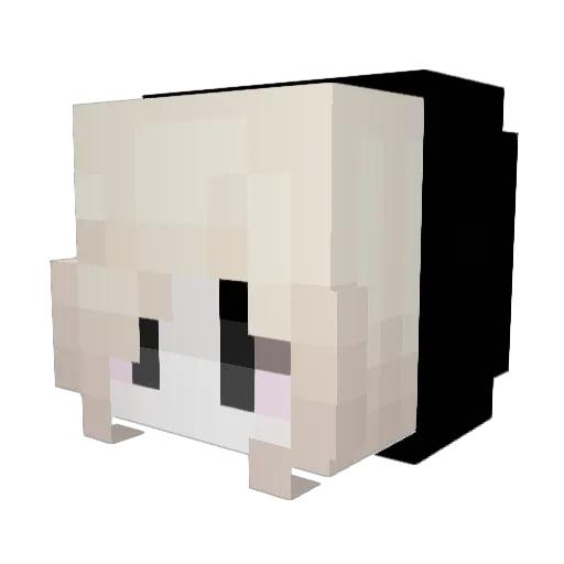 Scenarists Minecraft avatar head, 3D render