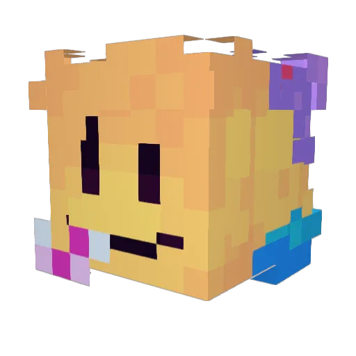 SceneGutzz666 Minecraft avatar head, 3D render