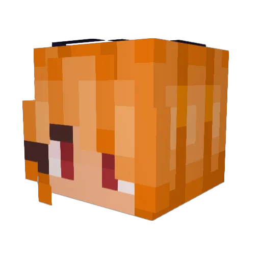 ScenePlayz Minecraft avatar head, 3D render