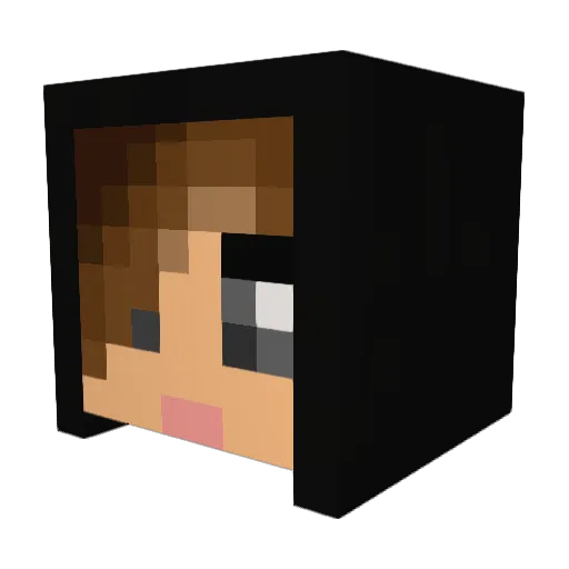 SceneRainbows Minecraft avatar head, 3D render