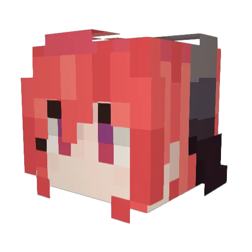 Sceptile369 Minecraft avatar head, 3D render