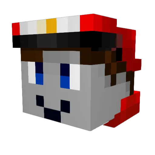 Sceptixz_4 Minecraft avatar head, 3D render