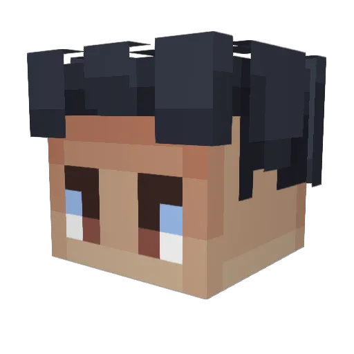 Sceptre96 Minecraft avatar head, 3D render