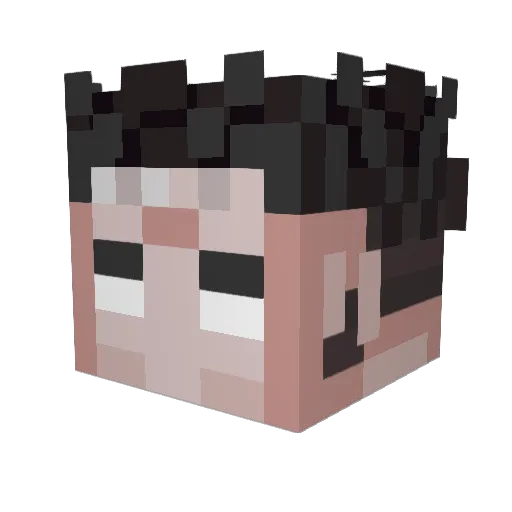 Scetch__ Minecraft avatar head, 3D render