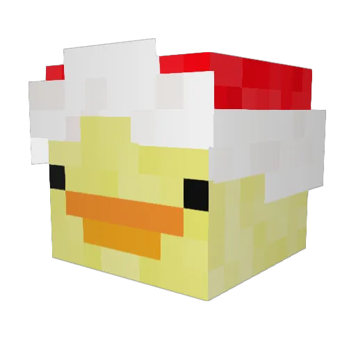 Sch0pp12 Minecraft avatar head, 3D render