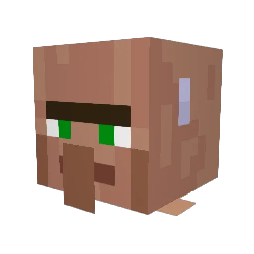 Sch0rd Minecraft avatar head, 3D render