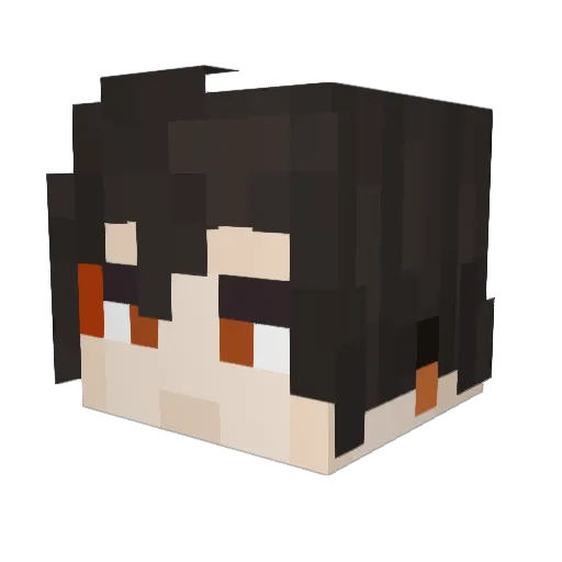 Sch0rle Minecraft avatar head, 3D render