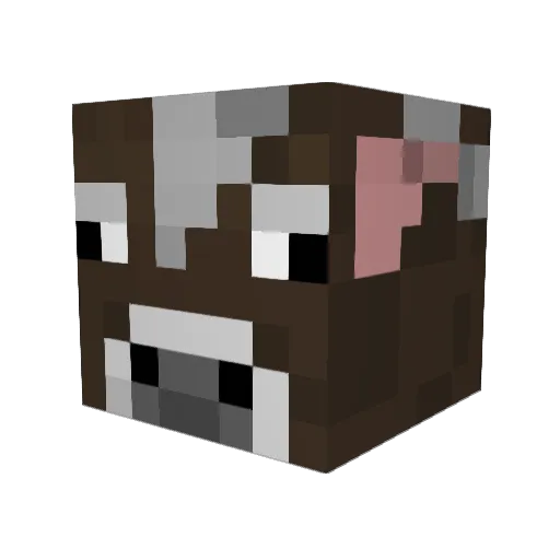 Sch128nitzel Minecraft avatar head, 3D render