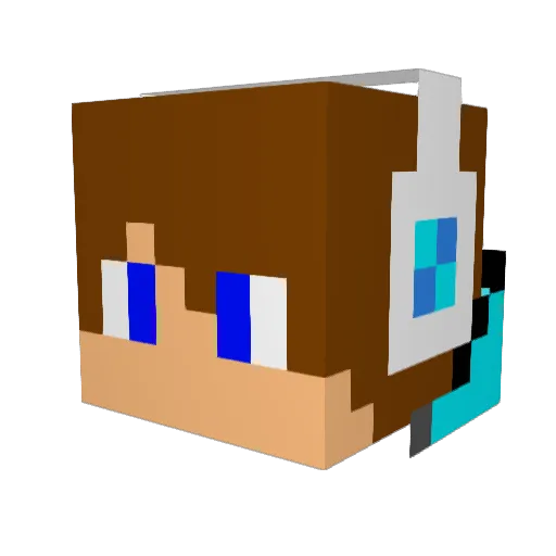SchLuXL Minecraft avatar head, 3D render