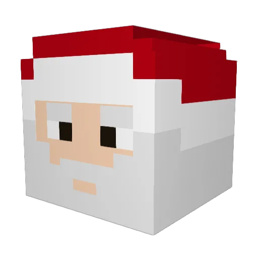 Schaaaaaad Minecraft avatar head, 3D render