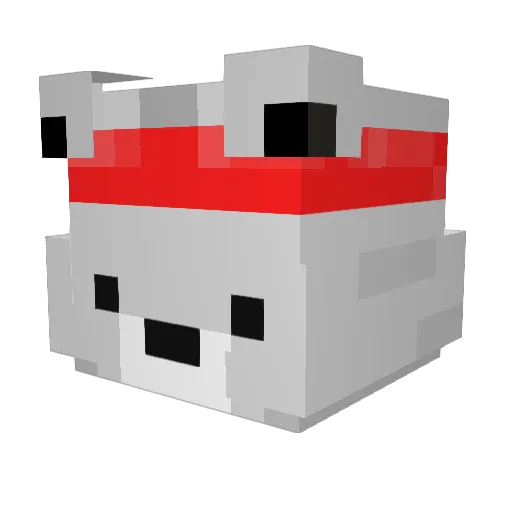 Schachmeister Minecraft avatar head, 3D render