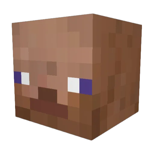 SchadeFuerDich Minecraft avatar head, 3D render