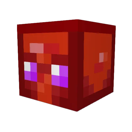 Schadix Minecraft avatar head, 3D render