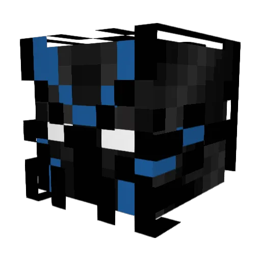 SchadowKitten Minecraft avatar head, 3D render