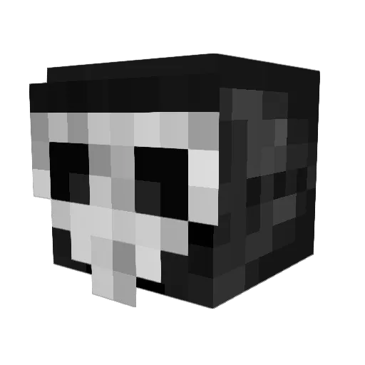 Schadowplayer Minecraft avatar head, 3D render