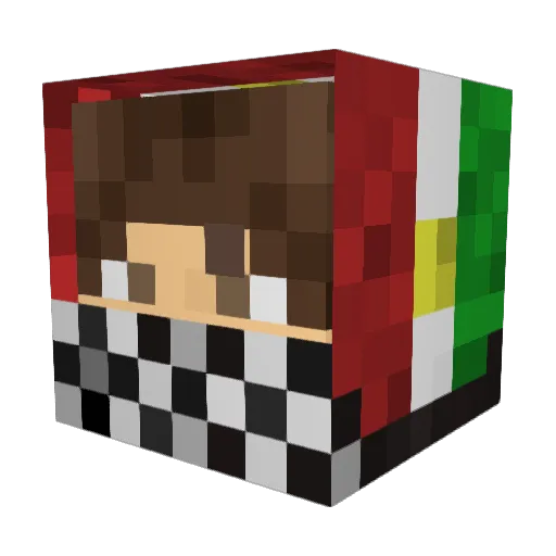 Schaeper Minecraft avatar head, 3D render
