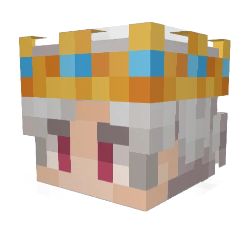 Schafi100 Minecraft avatar head, 3D render