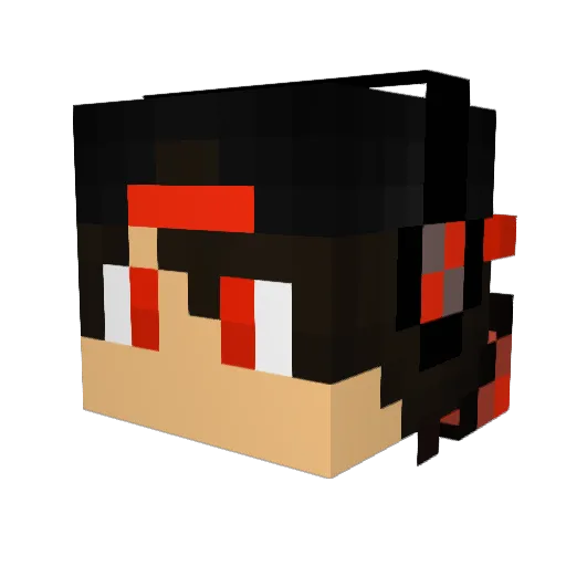 Schallmeister Minecraft avatar head, 3D render