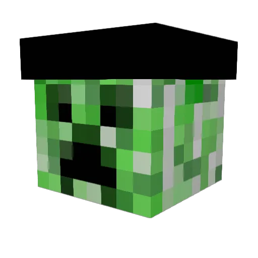 Schandii Minecraft avatar head, 3D render