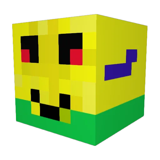 Scharfe_Klinge Minecraft avatar head, 3D render