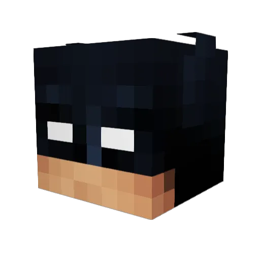 ScharffDaddy Minecraft avatar head, 3D render