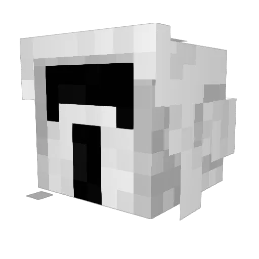 ScharkChaser Minecraft avatar head, 3D render