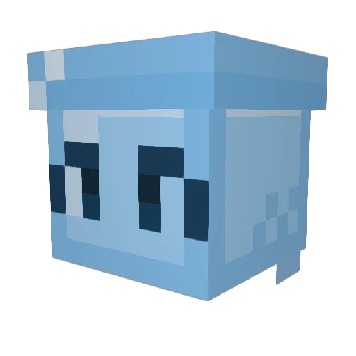 Scharkz Minecraft avatar head, 3D render