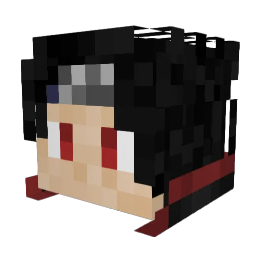 Scharlbixn Minecraft avatar head, 3D render
