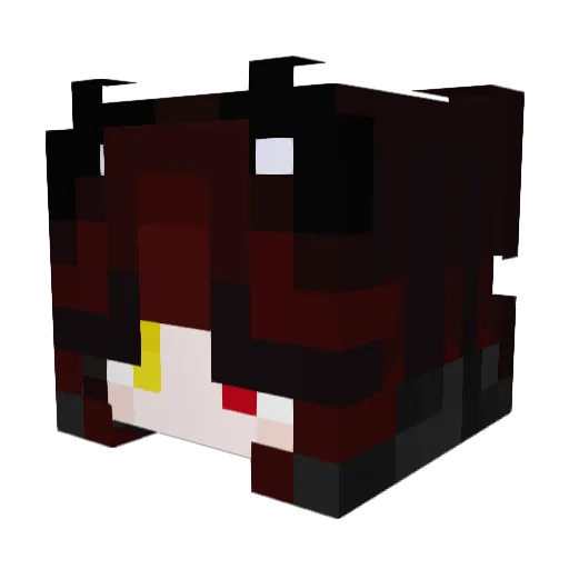 Schatenwolf Minecraft avatar head, 3D render