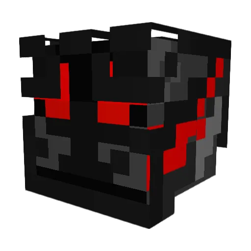SchattenPanzer Minecraft avatar head, 3D render