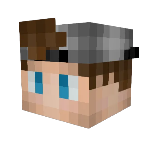 SchattenPheicker Minecraft avatar head, 3D render