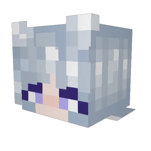 Schattenschaf_ Minecraft avatar head, 3D render