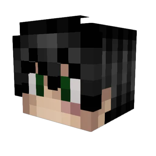 Schatterling Minecraft avatar head, 3D render