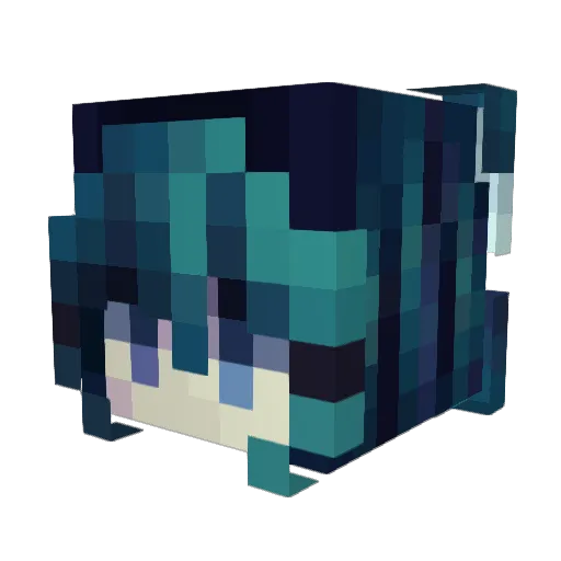 Schatti1337 Minecraft avatar head, 3D render