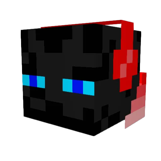 Schcobo Minecraft avatar head, 3D render