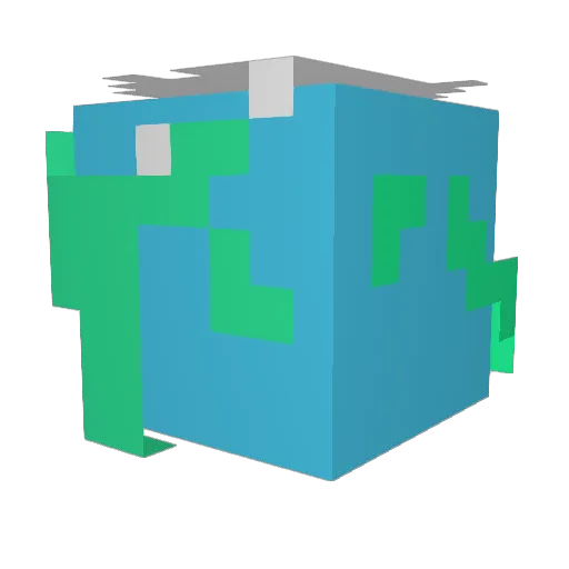 Schebos Minecraft avatar head, 3D render
