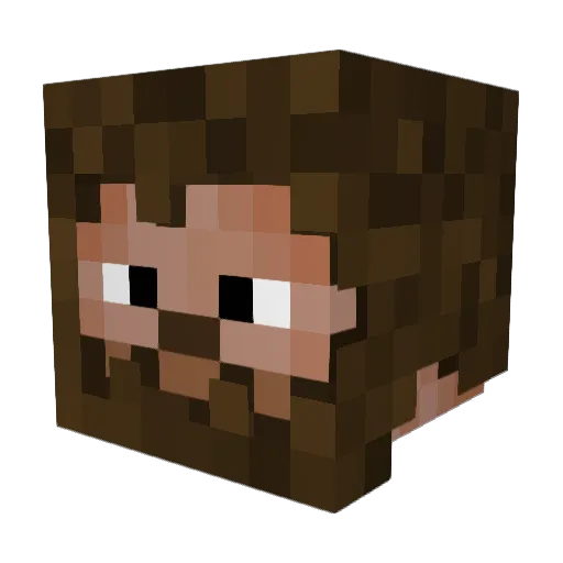 Scheckelberg Minecraft avatar head, 3D render