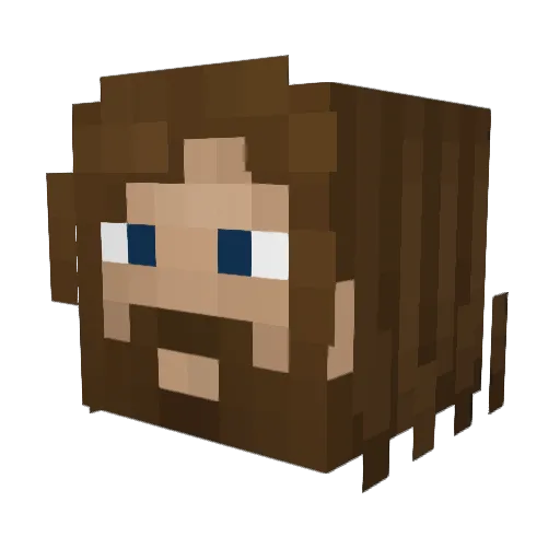 Scheeppii_ Minecraft avatar head, 3D render