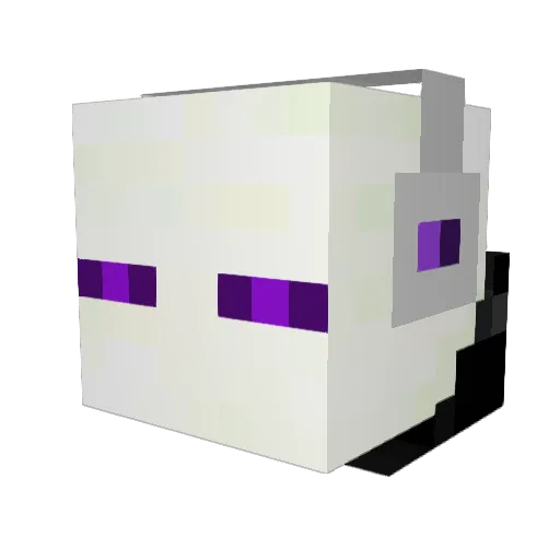 Scheinheiliger Minecraft avatar head, 3D render