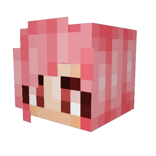 SchelliSchneckos Minecraft avatar head, 3D render